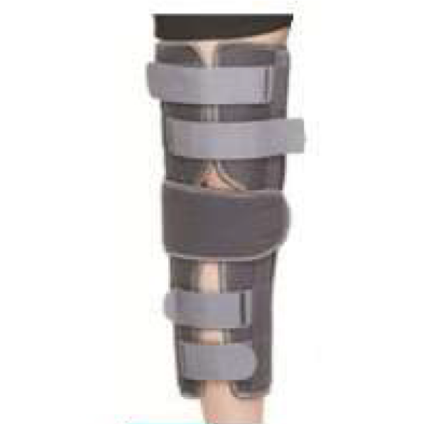 Knee hinge brace long