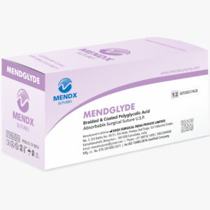 MENDGLYDE Braided & Coated Polyglycolic Acid